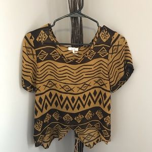Aztec design blouse